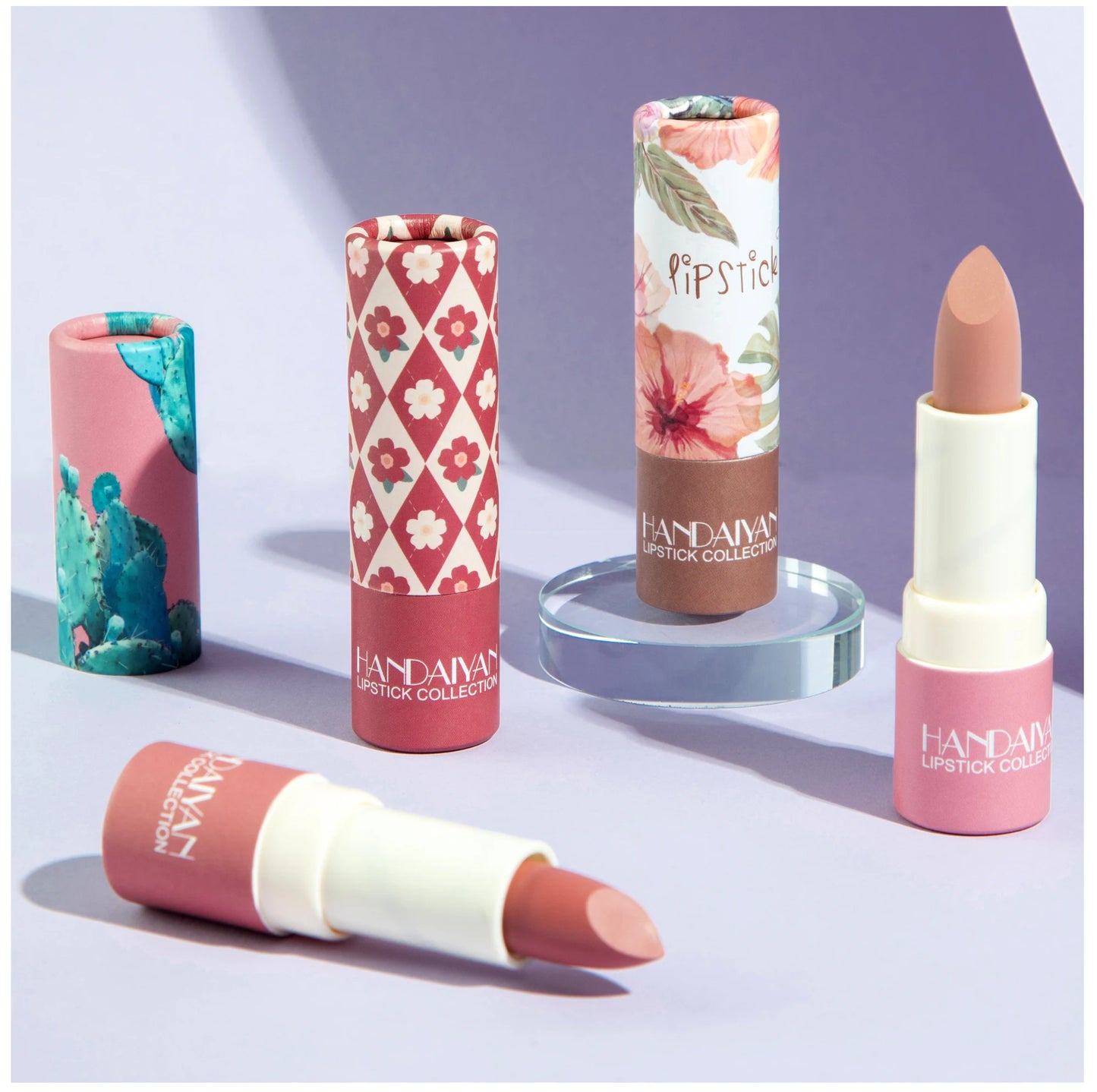 HANDAIYAN velvet texture and is not easy to fade. Naked color lipstick, matte paper tube lipstick