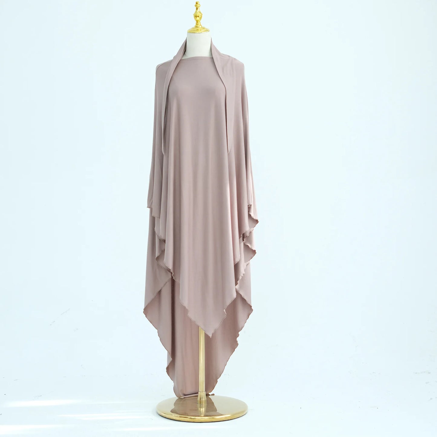 Modal Cotton Khimar Ramadan Hijab Solid Color Long Headscarf Muslim Women Long Khimar Islam Clothing Woman Solid Color Hijabs