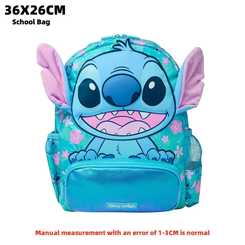 Genuine Australia Smiggle Backpack Disney Cartoon Series Stitch School Bag Anime Backpack Student Gift Separate Purchases