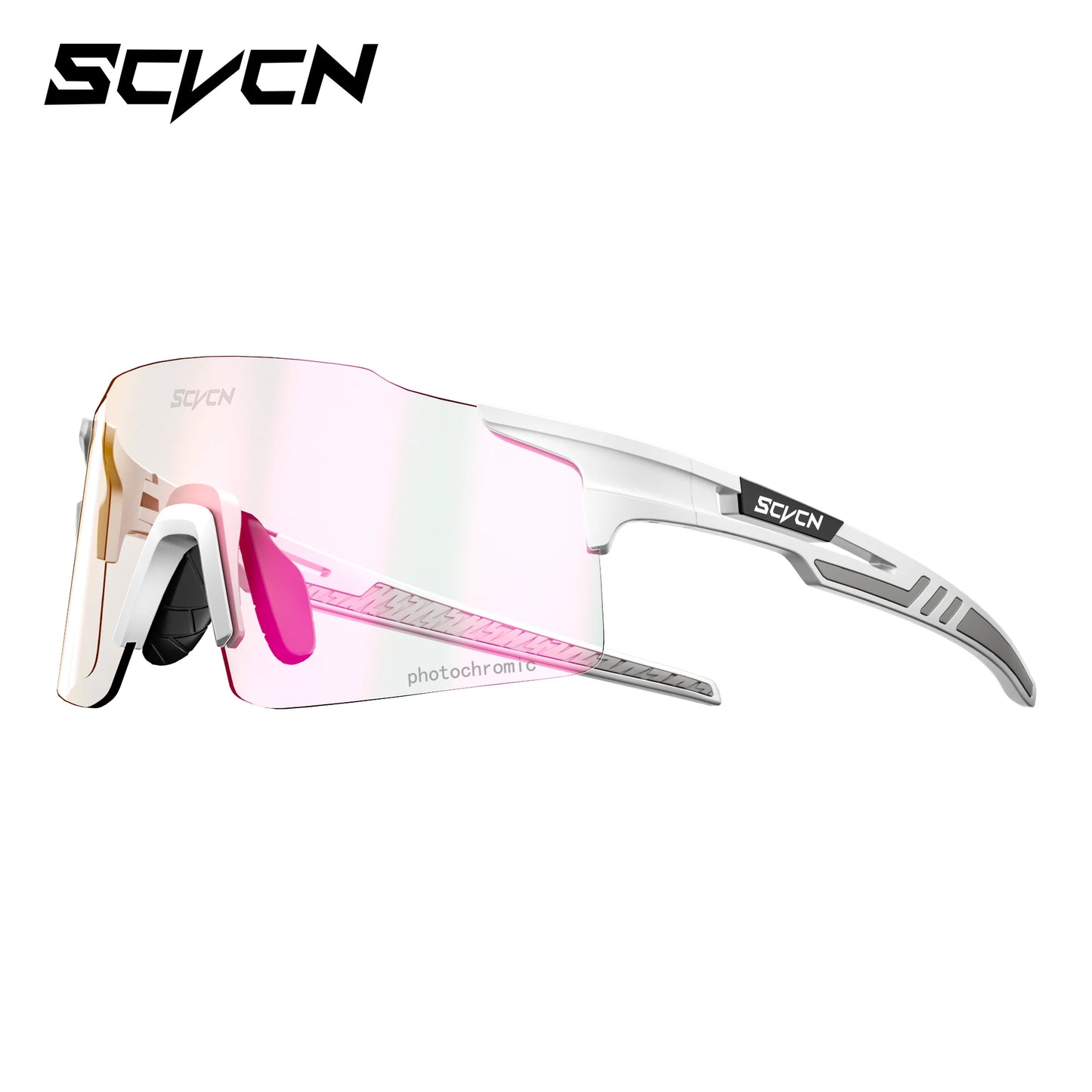 SCVCN New Photochromic Bike Driving Cycling Eyewear Outdoor Road Sunglasses Men Women Sports Glasses MTB UV400 Riding Goggles