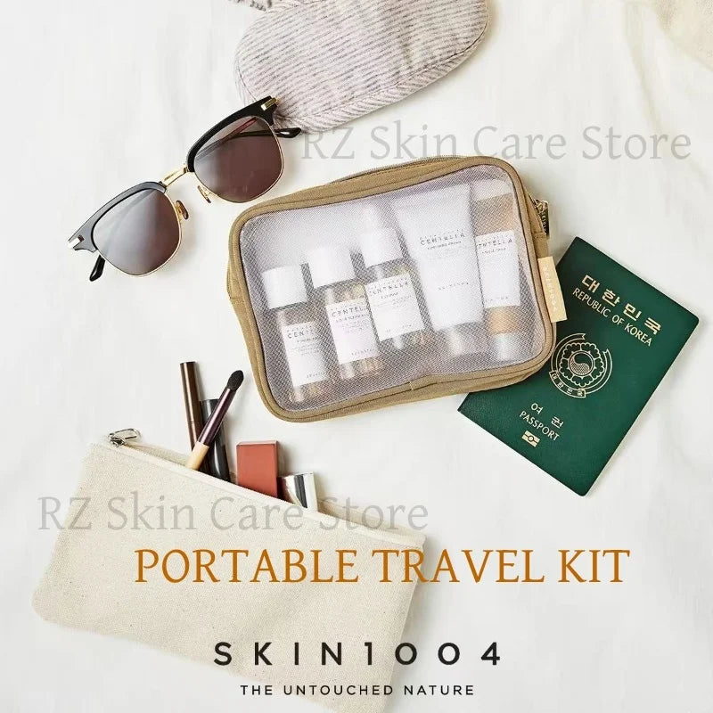 Original Centella Skin1004 Madagascar Centella Skincare Travel Kit Serum Facial Whitening Cream Toner Cleansing Oil Cleanser Set