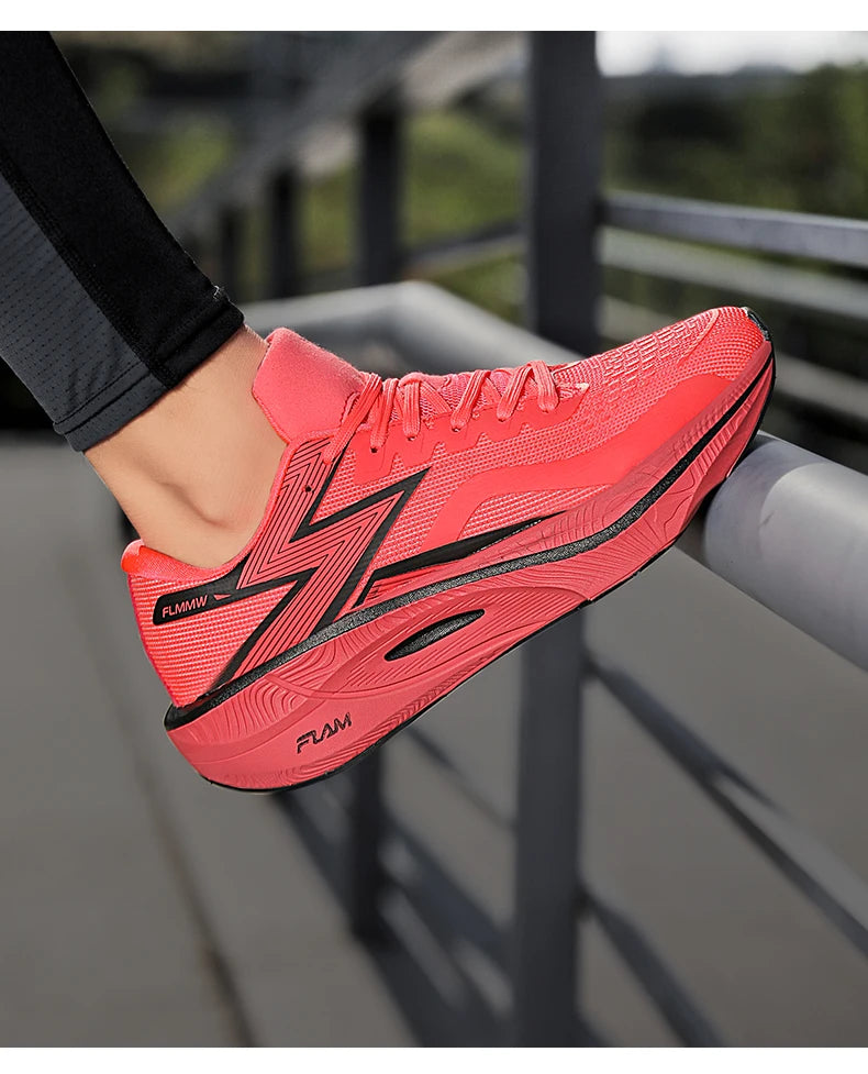 Carbon Plate Marathon Men Sports Running Shoes Air Cushion Lightweight Women Athletic Gym Sneakers Hiking Jogging Footwear