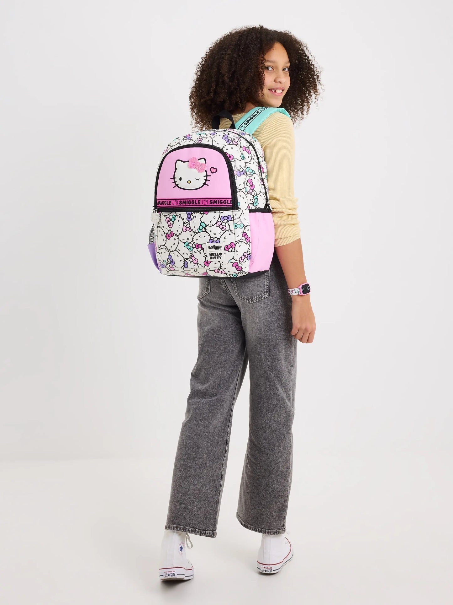 Hot Sales New Australia Smiggle Hello Kitty Cartoon Series Children School Bag Anime Backpack Student Gift