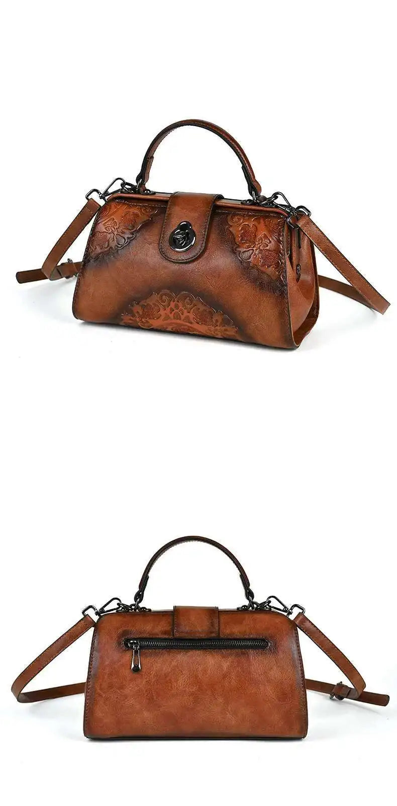 MOTAORA Vintage Embossed Handmade Designer Women's Leather Shoulder & Crossbody Bag Luxury Female Purse 2025 NEW
