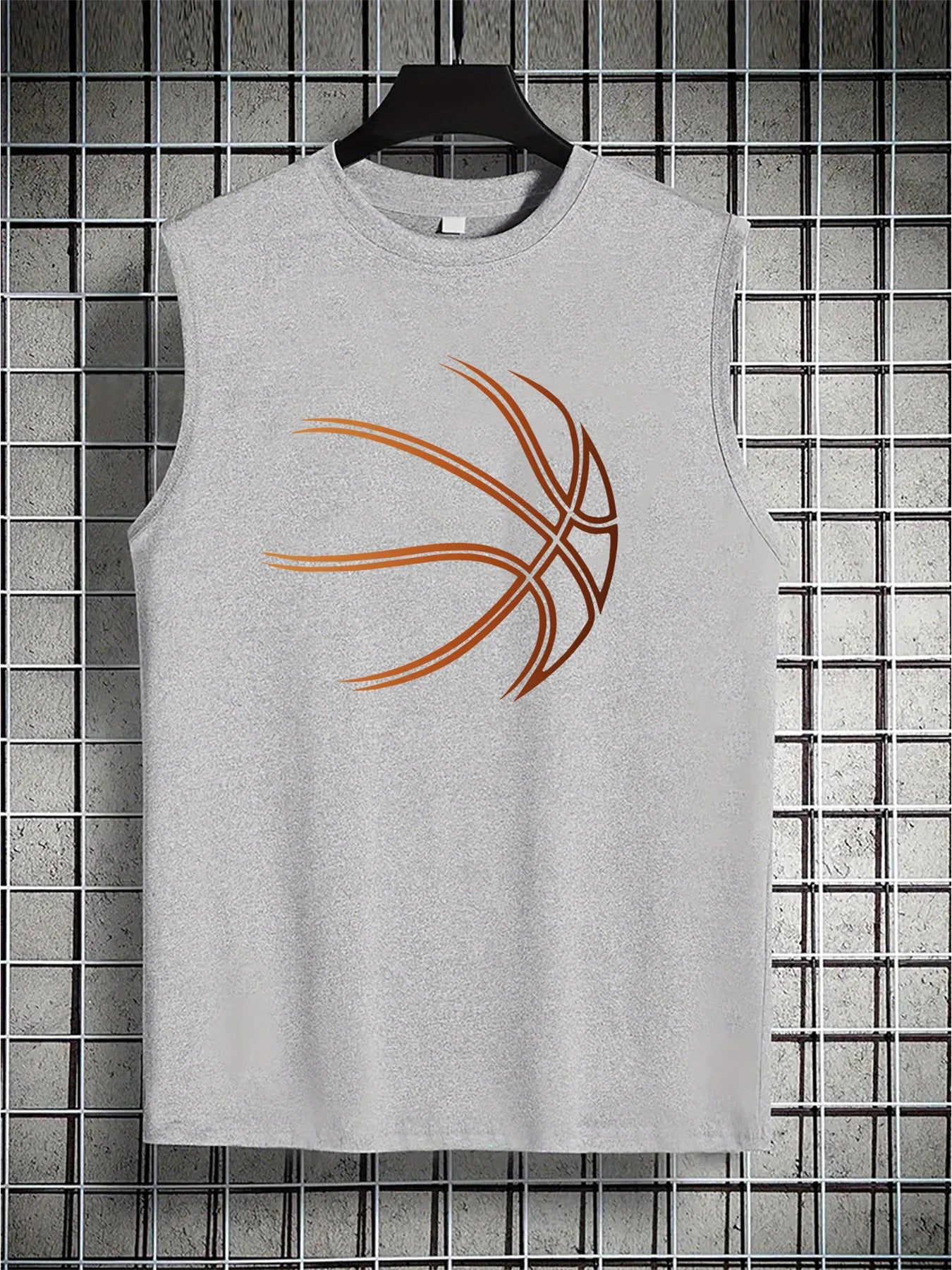 🏀 Men’s Summer Sleeveless Tank Top Basketball Pattern Print | Loose Fit | Comfortable & Breathable | Fitness & Leisure