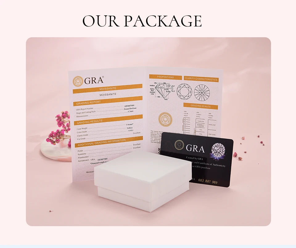 GRA Shiny Real 1CT D Color Moissanite Diamond Wedding Rings For Women Original 925 Sterling Silver Luxury Quality Fine Jewelry