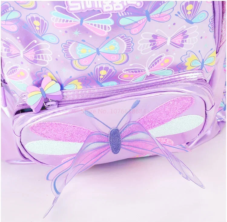 Genuine Australia Smiggle Backpack Butterfly School Bag Cartoon Series Anime Backpack Student Gift Separate Purchases