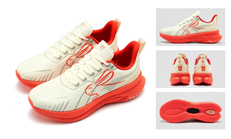 ONEMIX Running Shoes Reflective Red Bumper Elite Height Increasing Sport Shoes for Outdoor Breathable Mesh Walking Sneakrs Men