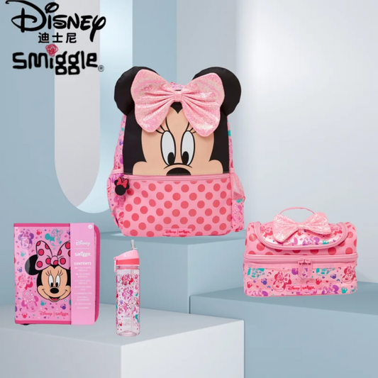 Genuine Australia Smiggle Backpack Disney Minnie Stationery School Bag Lunch Bag Anime Backpack Student Gift Separate Purchases
