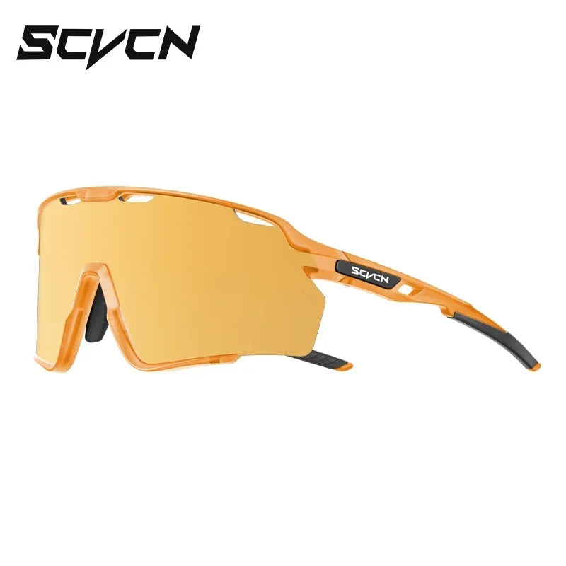 Scvcn Cycling Sunglasses for Men Glasses UV400 Bicycle Goggles Mountain Road Bike Eyewear Multi Colors Running Hiking Driving