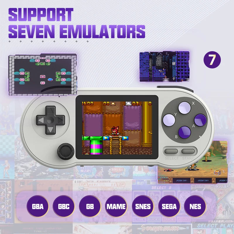 VILCORN SNPRO Retro Handheld Game Console Machine Portable Video Game Player for SNES GBA SEGA 10000 Game Controller with Rocker