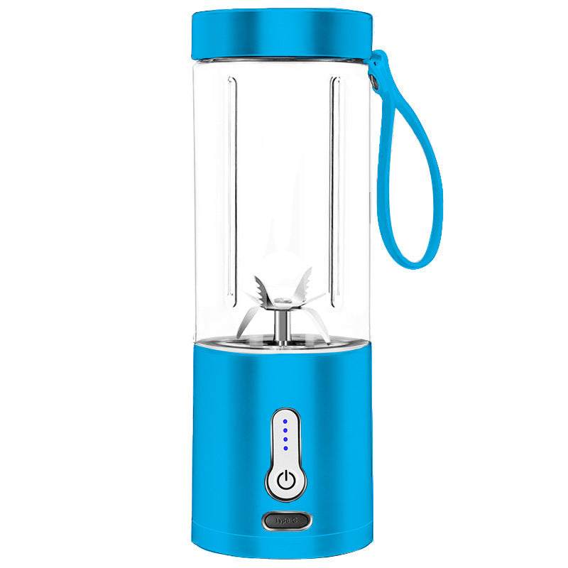 Portable Rechargeable Blender – 530ML – Type-C USB – 6 Blades – For Shakes, Smoothies & Ice Crushing