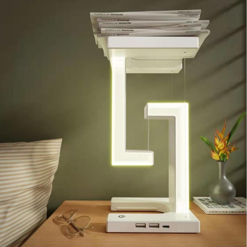 Creative Smartphone Wireless Charging Suspension Table Lamp – Magnetic Floating Design