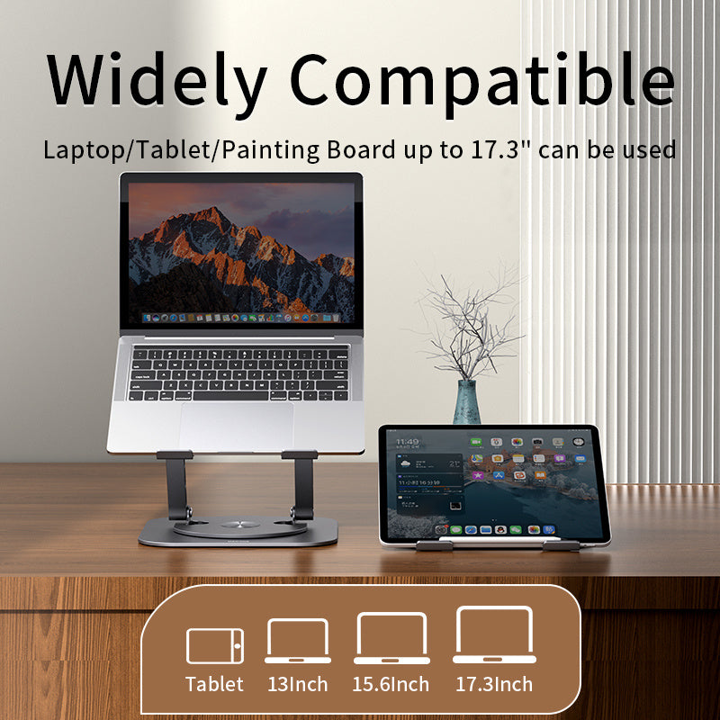 LS652 Adjustable Aluminum Laptop Stand – Ergonomic Double Pole Support (Fits 11–17.3”)