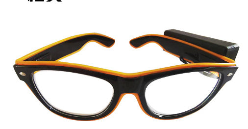 EL Luminous LED Party Glasses – Multicolor Flashing Light-Up Eyewear (Wired/Wireless)