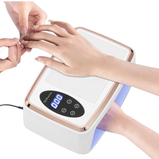 380W Professional Nail Dryer with 90 LEDs – Fast UV/LED Gel Nail Curing Lamp (UK/EU/US Plug)