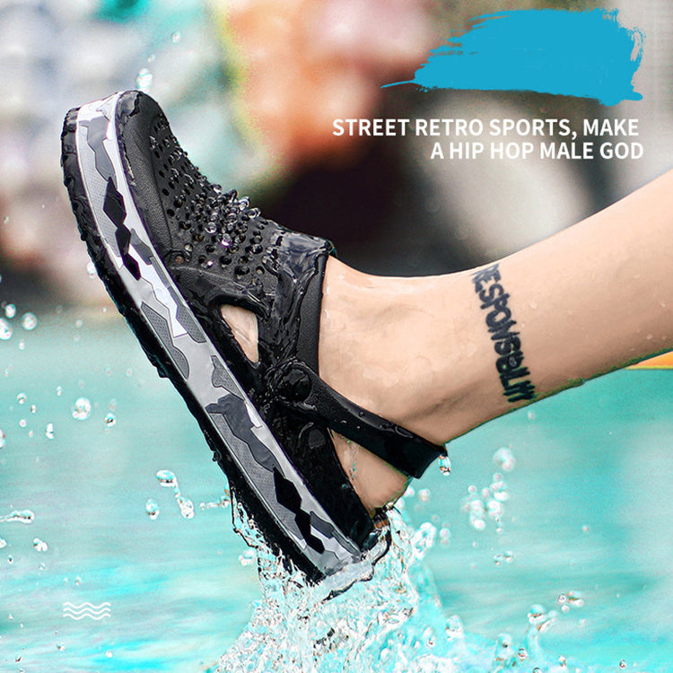 Men’s Summer Hole Shoes – Breathable Non-Slip Sandals | GrabliWorld