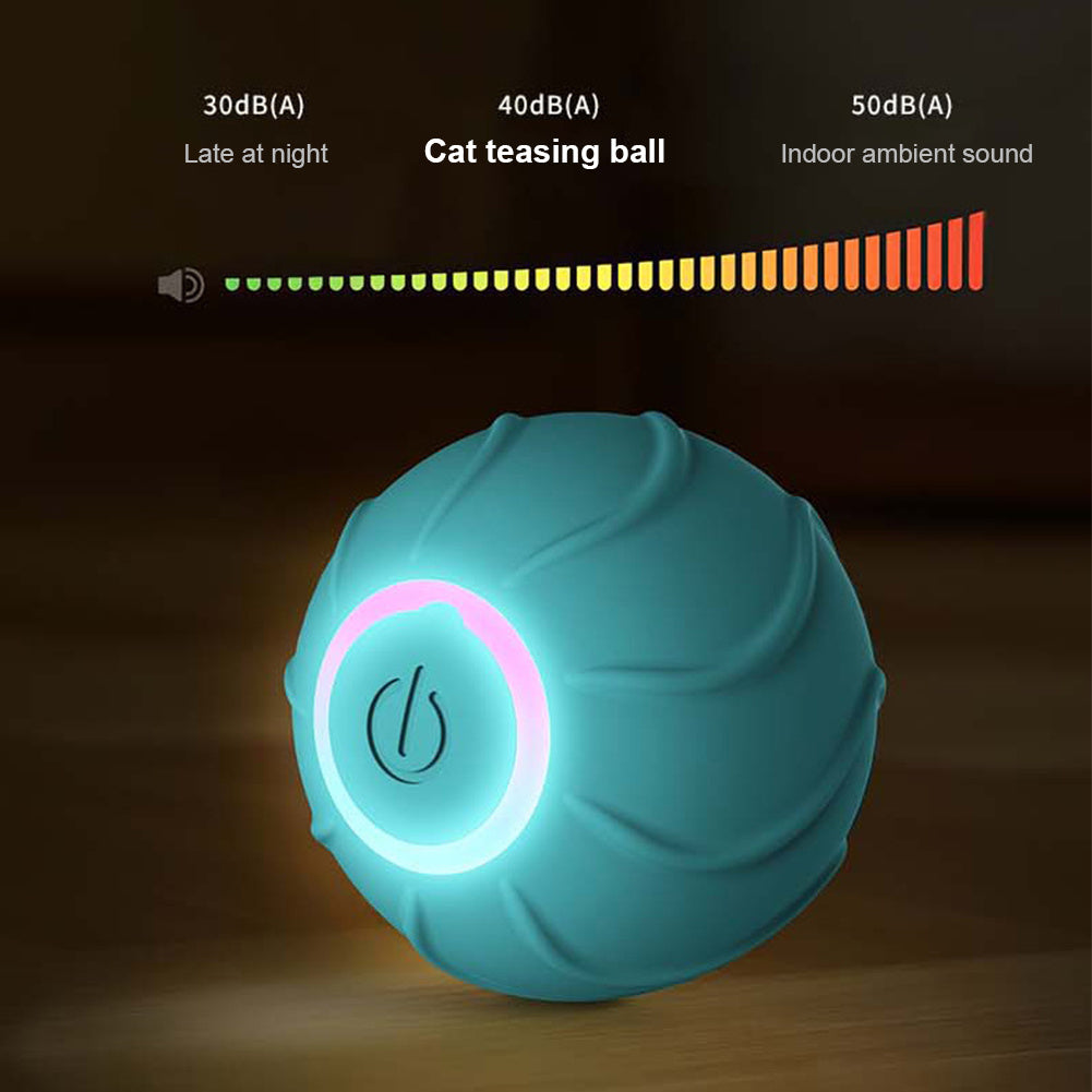 Interactive Automatic Bouncing Cat Toy Ball – USB Rechargeable Jumping Ball for Indoor Kittens & Cats