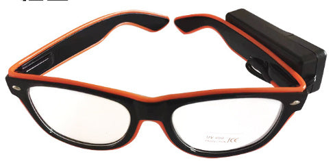 EL Luminous LED Party Glasses – Multicolor Flashing Light-Up Eyewear (Wired/Wireless)